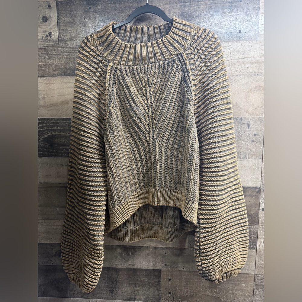 BOHME Women’s Crewneck Balloon Sleeve Sweater Size XL - Picture 2 of 5